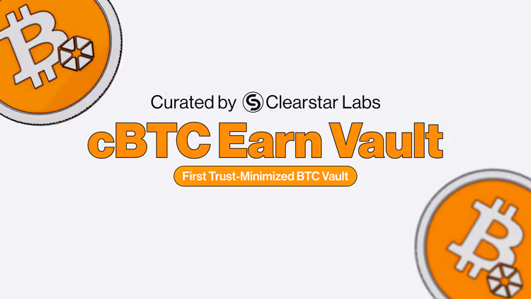 Announcing cBTC Earn Vault: First Trust-Minimized BTC Vault